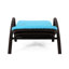 Chaise longue confortable avec coussin - Chaise longue de plage en polypropylène brun foncé