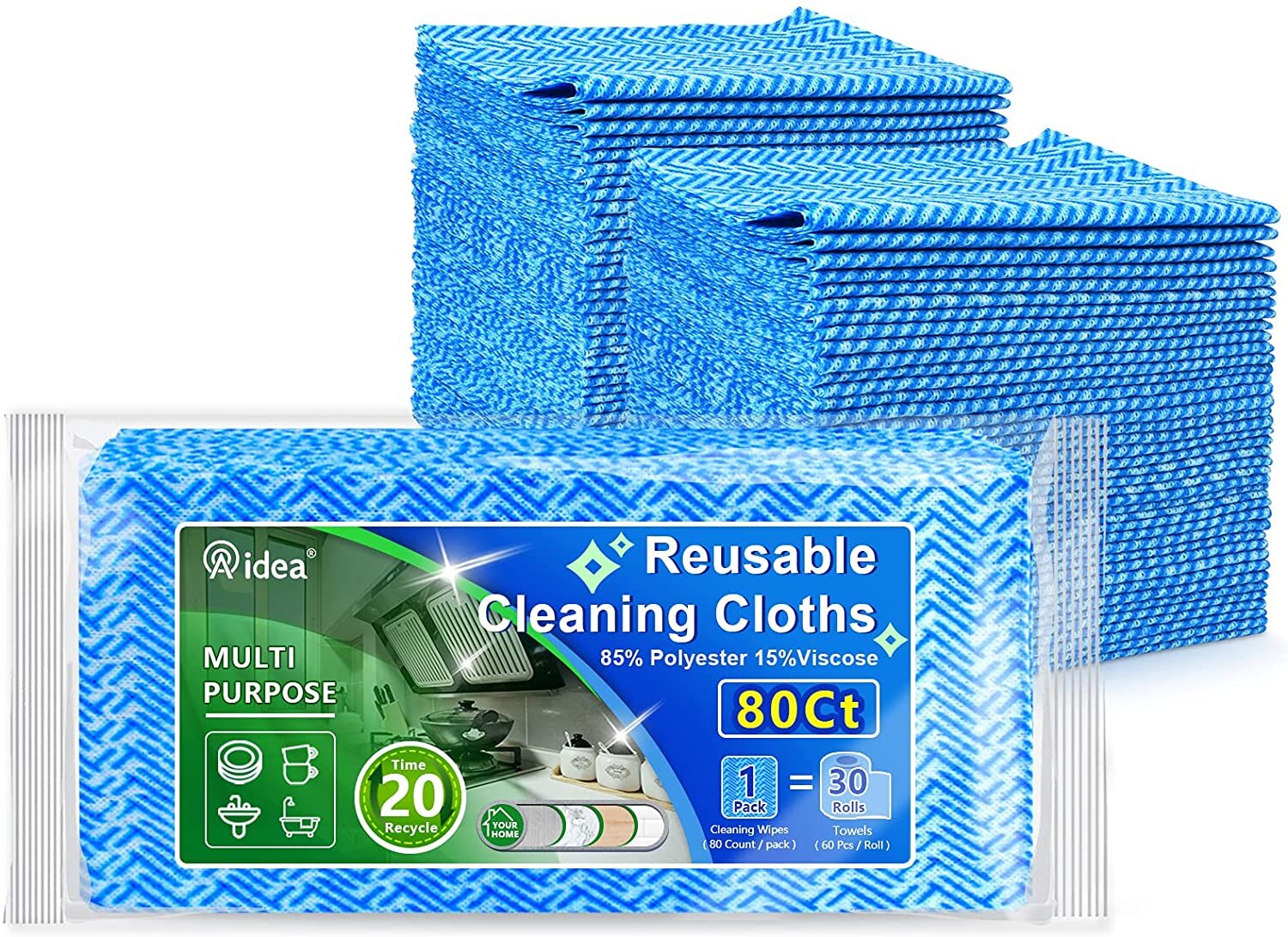 AIDEA Cleaning Cloth-24PK, Premium All-Purpose Microfiber Towels, Soft &  Absorbent Cleaning Cloth, Lint Free Streak Free Wash Cloth for House