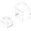Table de chevet 2 tiroirs Step One Essential-49048814