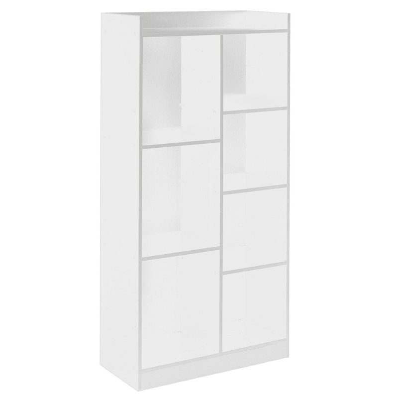 Schenectady 128cm H x 62.5cm W Cube Bookcase, White