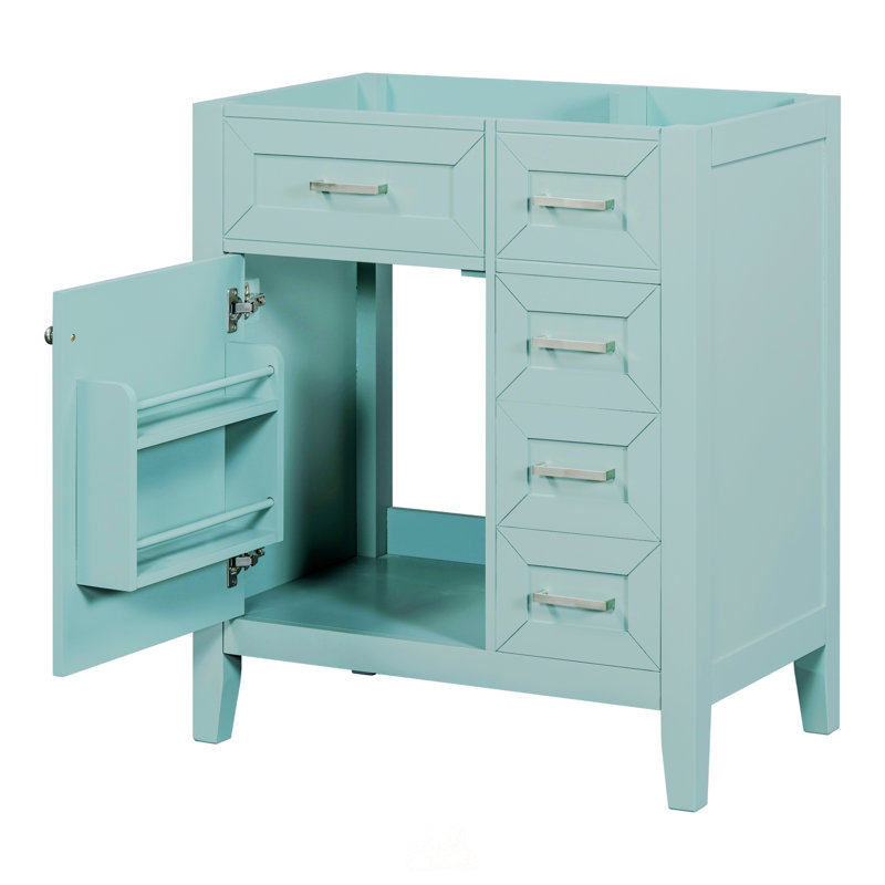 Meuble-lavabo 30 po sans lavabo, Vert