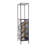 Aslean 15 Bottle Floor Wine Bottle & Glass Rack in