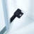 56-60"W X 60"H Frameless Design Double Sliding Opening Tub Shower Door  - 304 Stainless Steel In Matte Black, 5/16" (8Mm) Thick Clear Tempered Glass