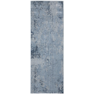 Maxin Modern Abstract, Blue/Black, Accent Rug