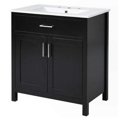Meuble-lavabo de 30 pouces avec lavabo en céramique