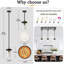 Luminaire suspendu 1 lumière avec îlot de cuisine Levona (noir / doré) Levona-1432405171