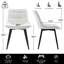 Chaise d'appoint rembourrée en similicuir Emsley avec pieds en métal-1875792372