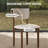 Fully Assembled Faux Leather Dining Chairs Set Of 4, Beige, Solid Wood Legs-489316440