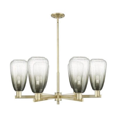 Glossop - 6 Light Stem Hung Chandelier