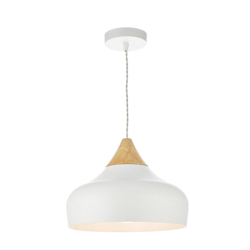 Nataly 1 - Light Dome Pendant, White