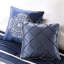 Édredon grand bleu marine 7 pièces - Fausse soie lustrée-124917827-124917828