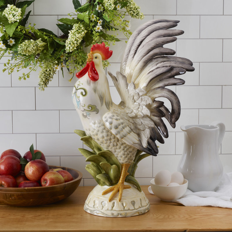 Figurine de coq Fitz and Floyd Lantana