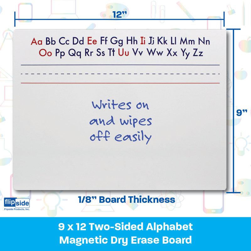 Lap Board Melamine Reversible Magnetic Mini - Up To 2' Whiteboard