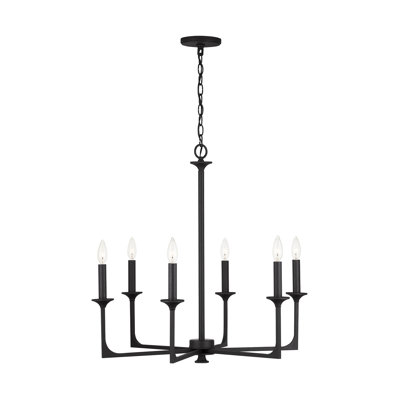 Clint 6 - Light Dimmable Empire Chandelier