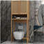 Support de toilette, salle de bain indépendante, salle de lavage, peu encombrant, couleur naturelle