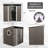 6Ft X 5Ft Outdoor Metal Storage Shed With Window Transparent Plate-121324747