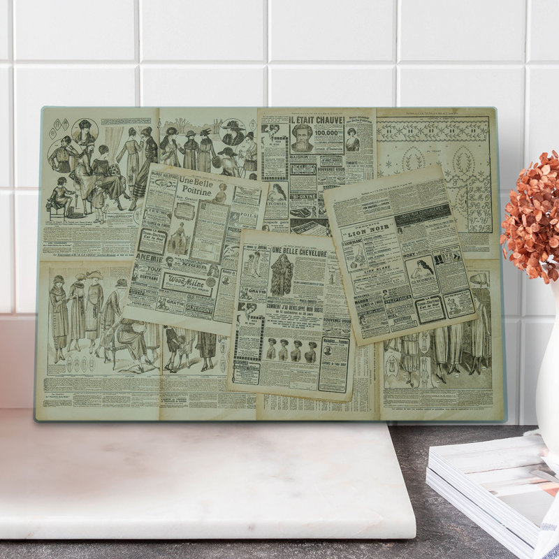 Planche à découper en verre christam east urban home