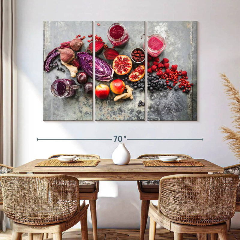 Yarlin Fruit Smoothie Ingredients, 32" H x 50" W