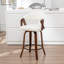 Tabouret de comptoir pivotant Ayala-761413006
