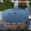 Parasol de patio 15 pi avec base et lumières solaires-1703462351