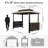 6 x 10 FT Hardtop Metal Grill Gazebo-106373235
