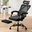 Chaise de bureau en filet avec repose-pieds et repose-tête-1067269306