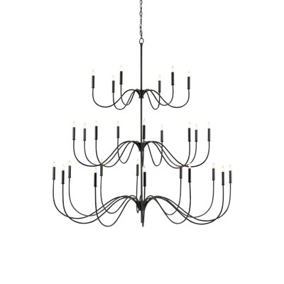 Tirrell 27 - Light Dimmable Tiered Chandelier
