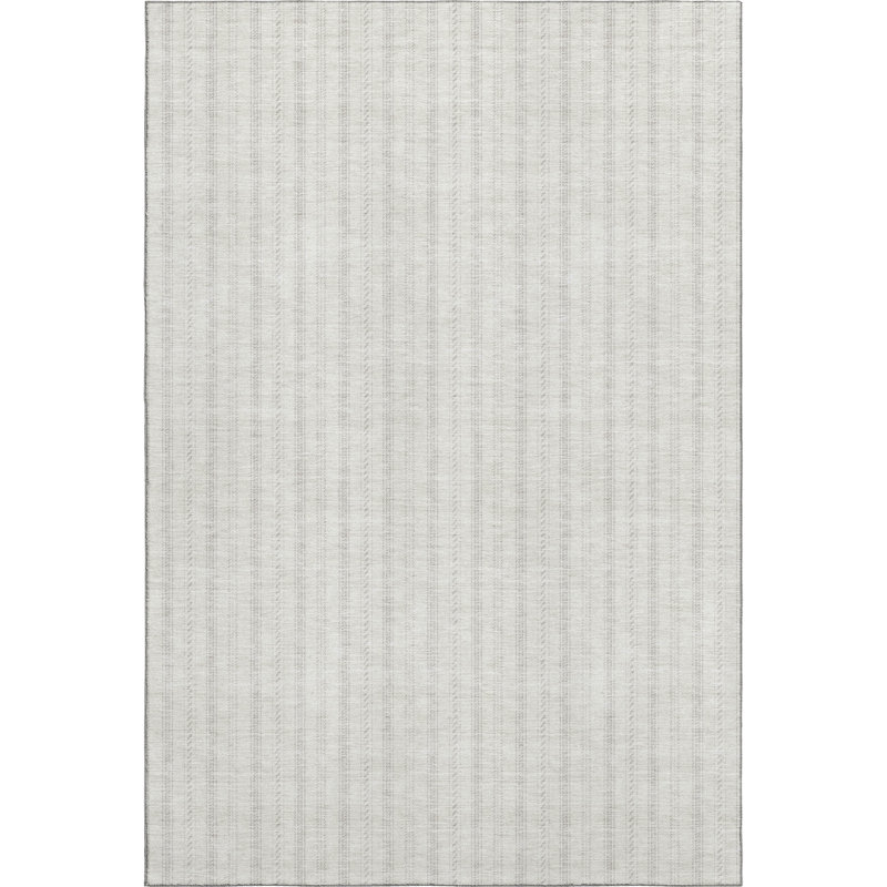 Premium Machine Washable Prisco Ivory Rug, Rectangle 10' x 14'