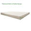 Coussin de chaise longue d'extérieur bleu marine de qualité supérieure - Siège de remplacement de patio résistant aux rayons UV avec sangles réglables