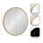 Aurelia Rippled Round Bathroom Mirror