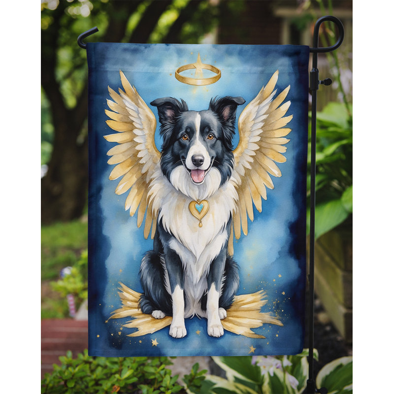 Drapeau Border Collie My Angel Garden