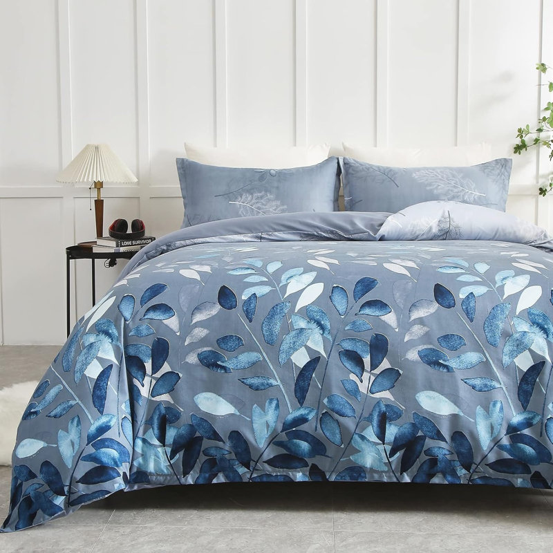 Microfiber / Polyester Striped Duvet Cover Set