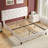 White Full Size Velvet Upholstered Platform Bed Frame With Diamond Tufted Headboard-852658007-805318854