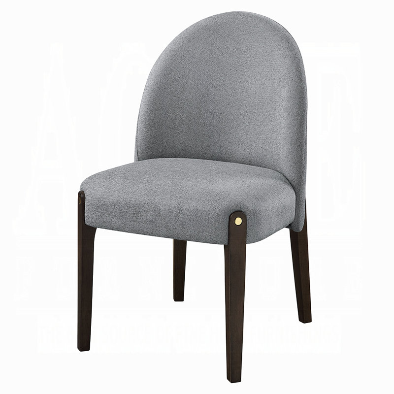 Chaise d'appoint Clayten (lot de 2), Gris