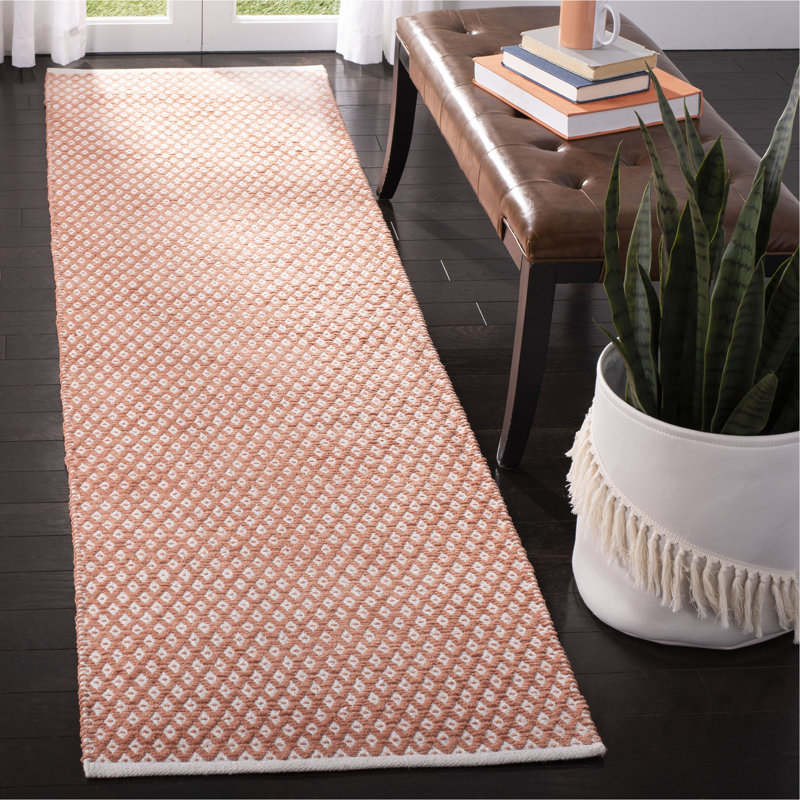 Tapis géométrique en coton tissé à plat Alpizar