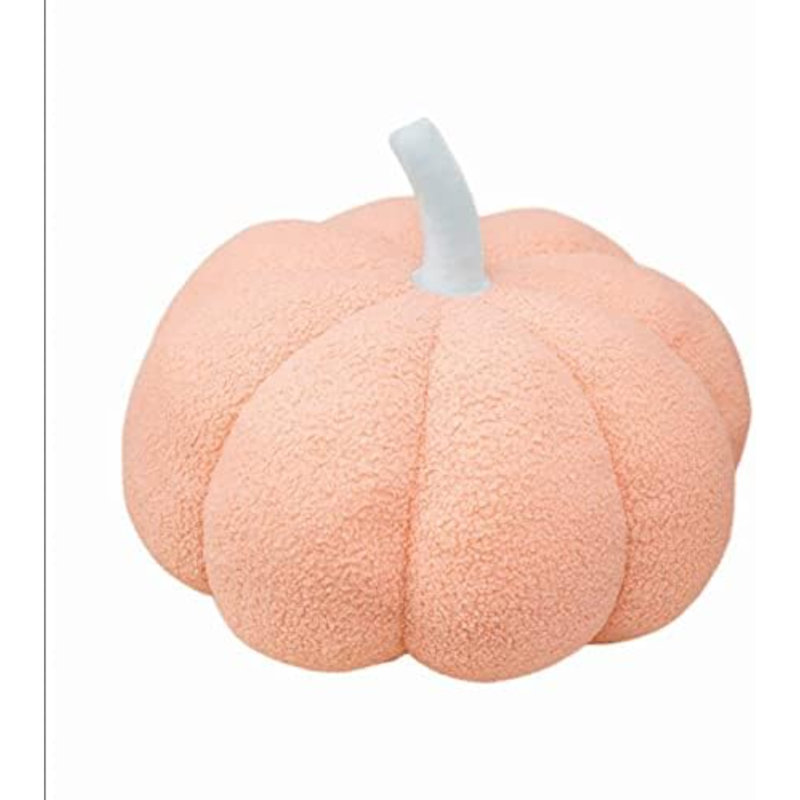 Coussin de citrouille, coussin de coussin en forme de citrouille, coussin de plancher en peluche de citrouille, coussin de décoration de citrouille, coussin de coussin de citrouille d'Halloween pour les décorations de fête d'Halloween (13 po, rose B)