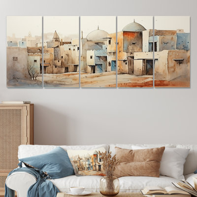 Ensemble urbain d'art urbain, Sables urbains d'Egypte II, 5 pièces