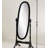 Traditional Queen Anna Style Wood Floor Cheval Mirror, Oak Finish
