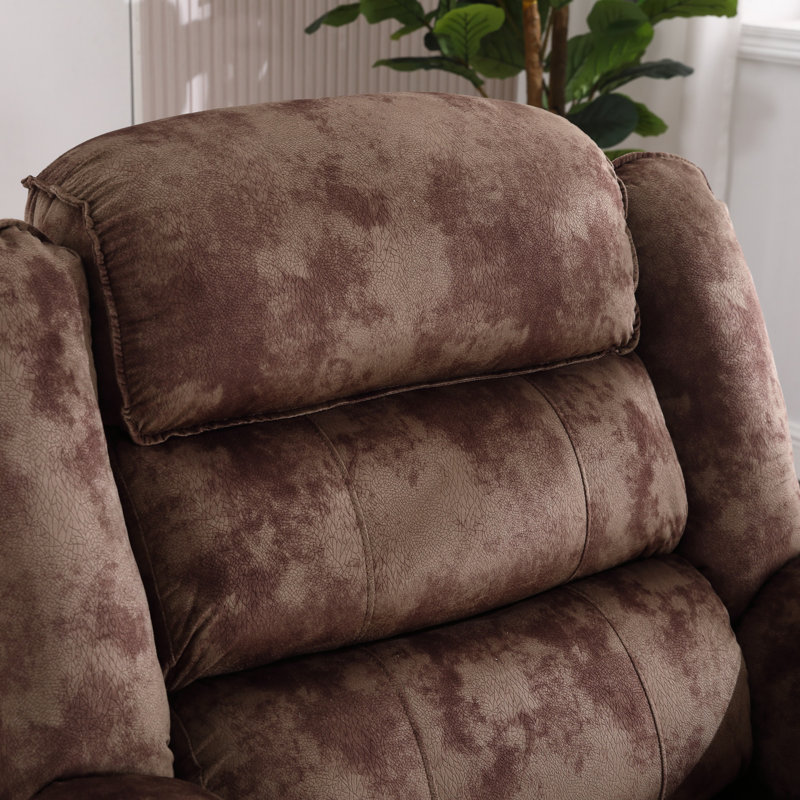 Fauteuil inclinable standard standard en microfibre respirante 38,6 po Sidh, Horizon argile