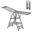 180CM Clothes Airer Foldable Clothes Horse Indoor Outdoor Laundry Drying Rack, 17 Rails Winged Airer-913763747