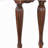 Cherry wood sofa table with curved legs