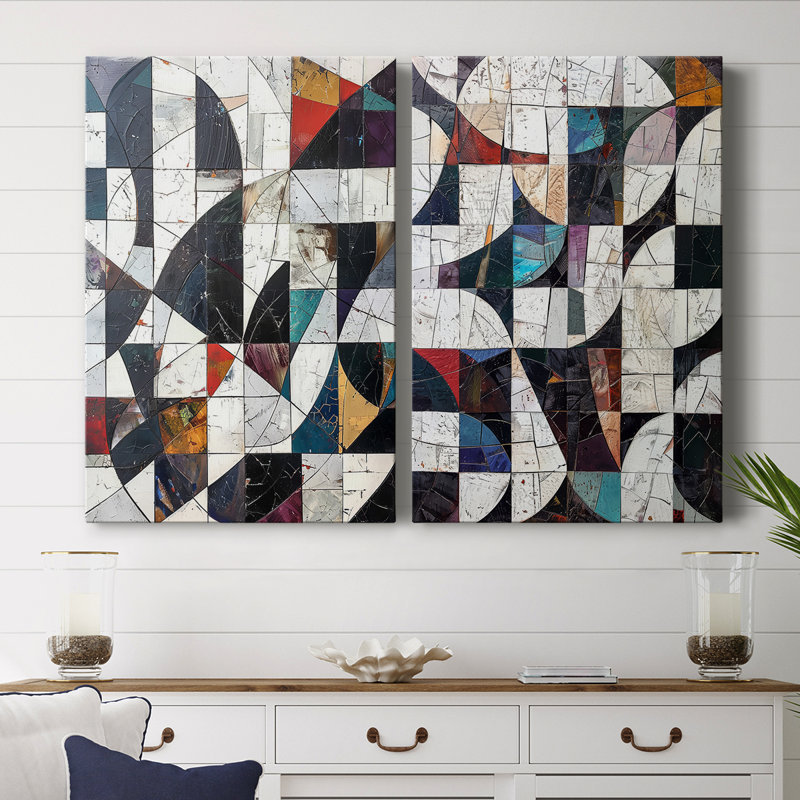 ABSTRACT Series LII - Toile tendue avec châssis de qualité supérieure - Prêt à être accroché