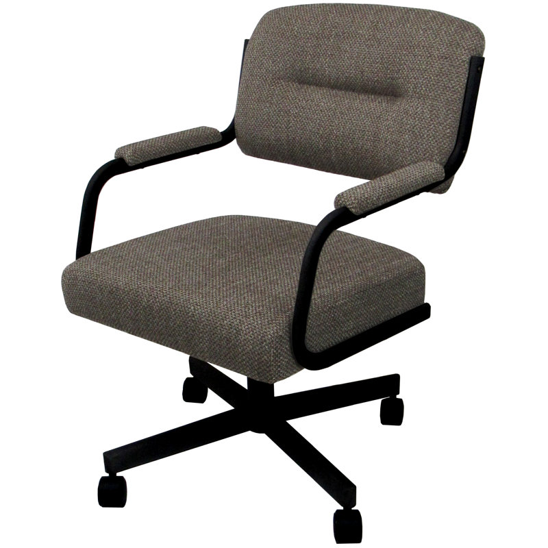 Chaises de bureau Holle, Cacao Plumley, Noir