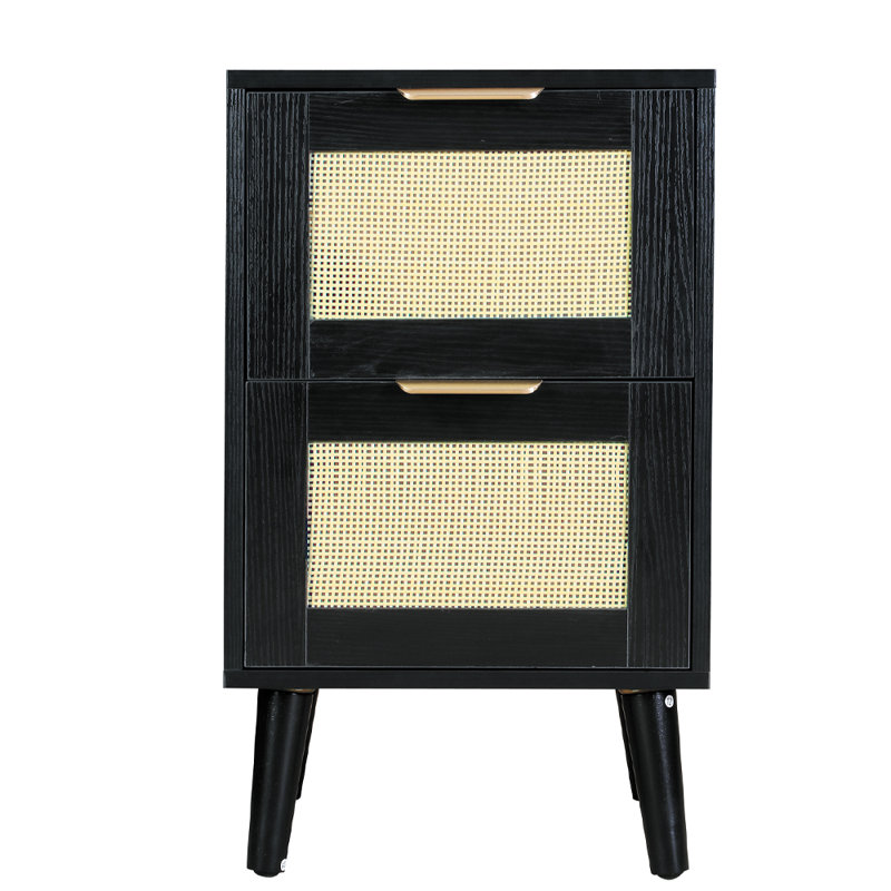 Boho 40cm W Particle Board Bedside Table