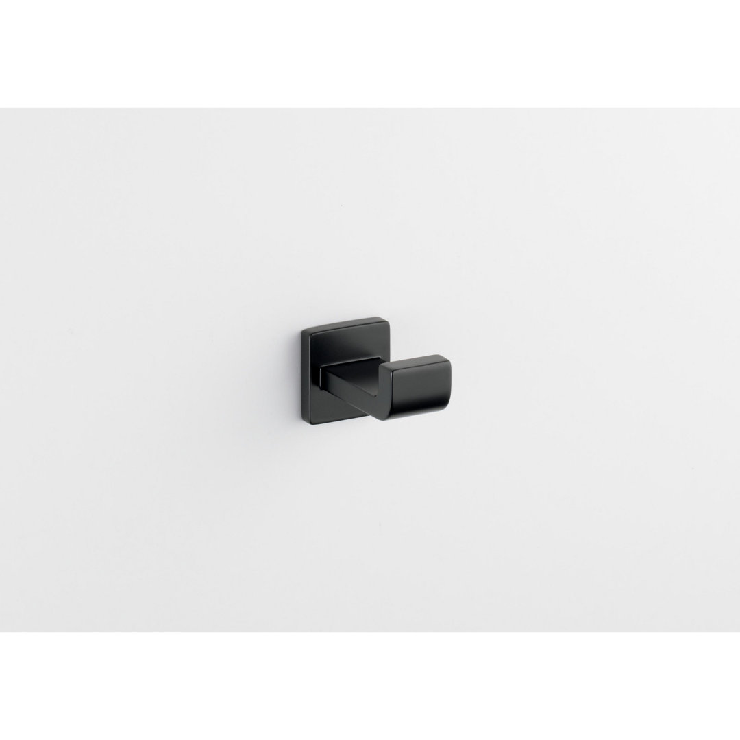Ara Single Towel Hook Bath Hardware Accessory in Matte Black Delta