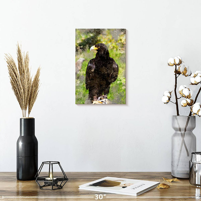 Brampt Majestic Black Eagle, 12" H x 8" W