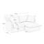 Canapé 2 places contemporain avec repose-pieds-130046812