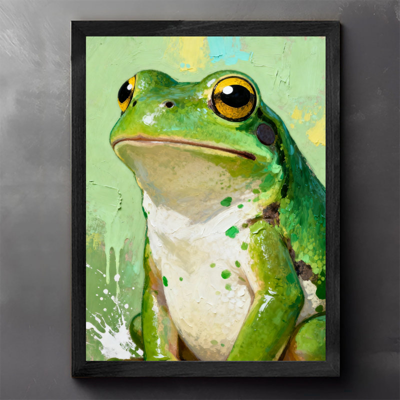 Reproduction d'art encadrée noire rétro, H 11 po x l 9 po