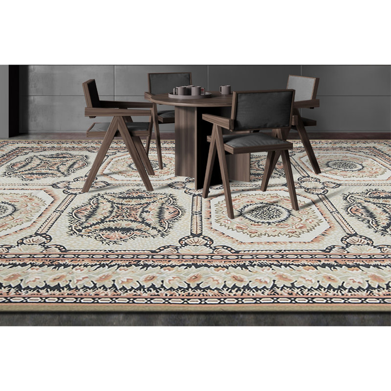 Aubusson Renaissance Wool Oriental Area Rug