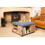 Krugerville 82cm Wide Square Tartan Ottoman with Storage
